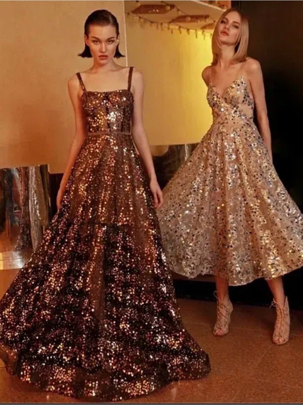 NWT Bronx & Banco Midnight Maroon Sequin Maxi Gown/Dress. US Size 8/L